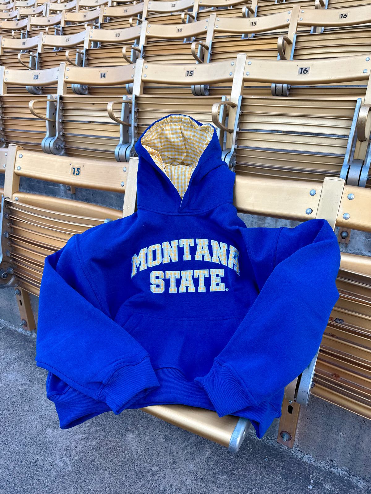 Gingham Montana State Hoodie