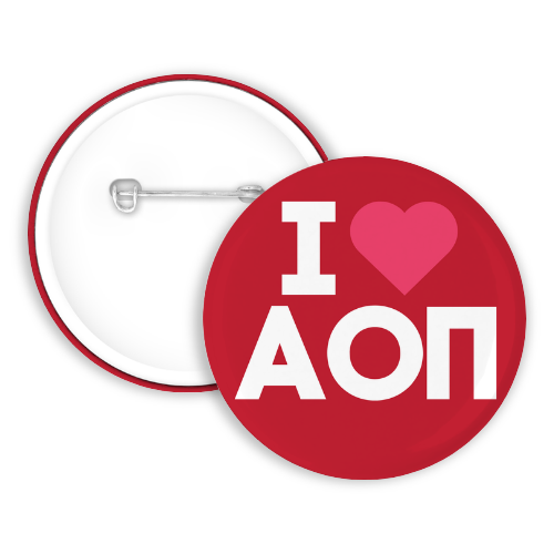 I Heart AOII button