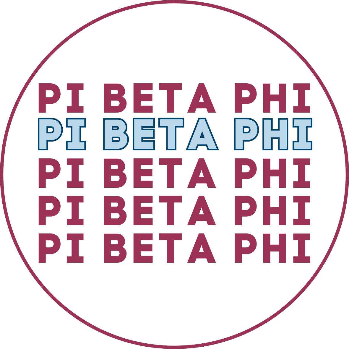 Pi Beta Phi Stacked