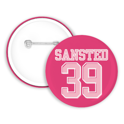 Dark Pink Out Player Pin