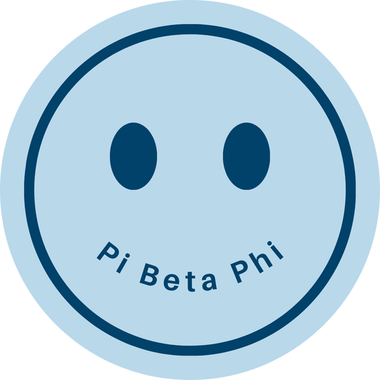 Pi Beta Phi Silver Blue Smile