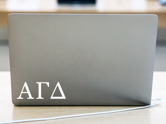 Alpha Gamma Delta Greek Letter Decal