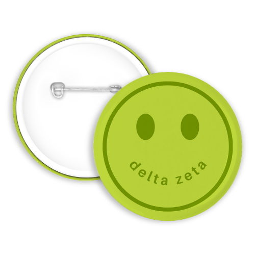 Green Delta Zeta Smiley Face