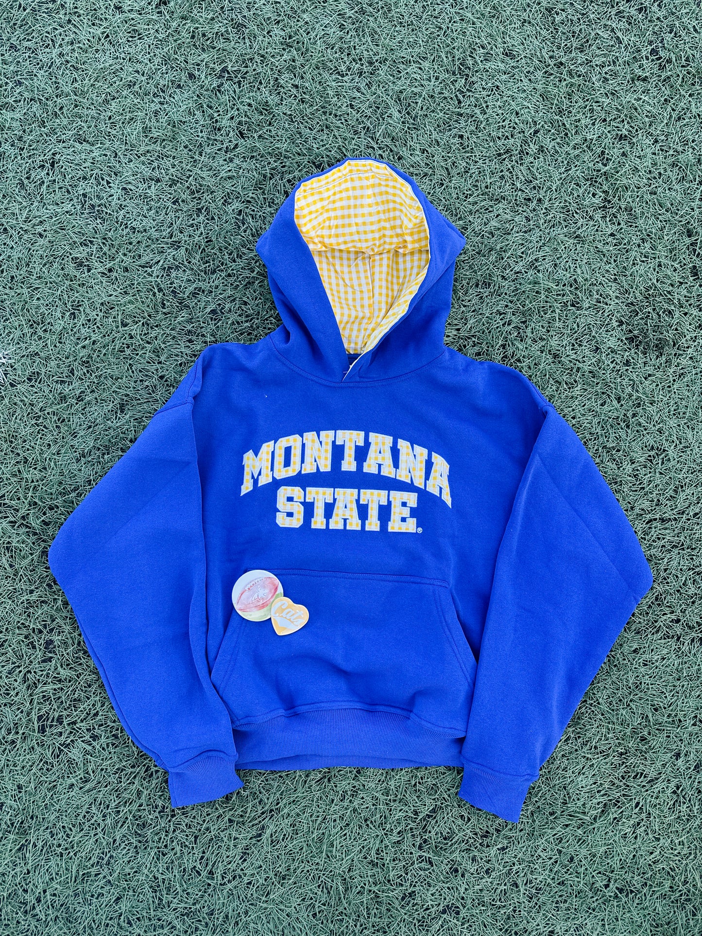 Gingham Montana State Hoodie