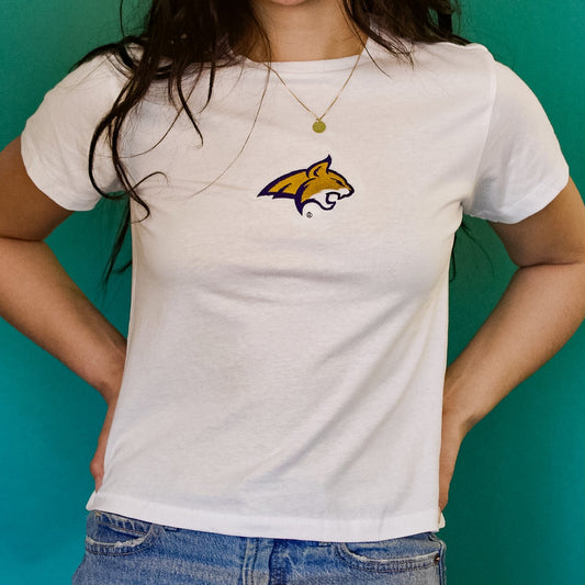 Embroidered Bobcat Baby Tee