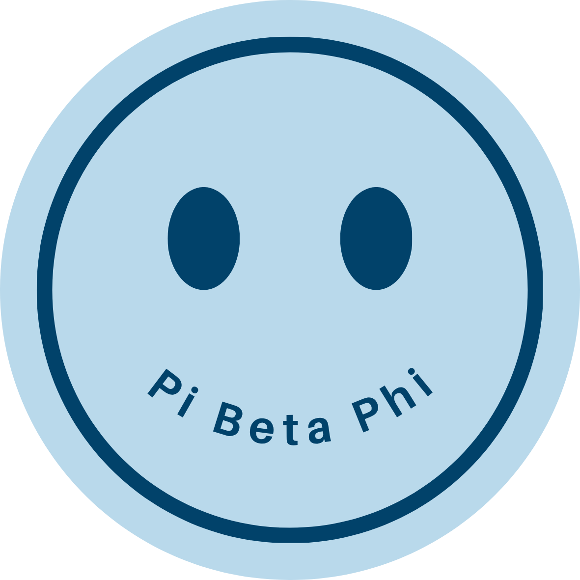 Pi Beta Phi Silver Blue Smile